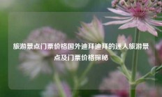 旅游景点门票价格国外迪拜迪拜的迷人旅游景点及门票价格探秘
