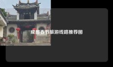 成都春节旅游线路推荐图
