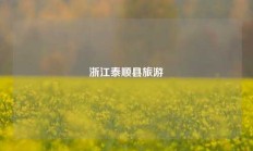浙江泰顺县旅游