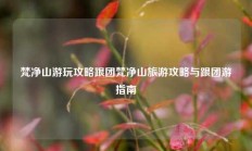 梵净山游玩攻略跟团梵净山旅游攻略与跟团游指南