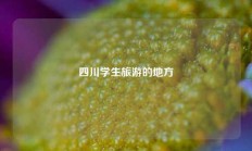 四川学生旅游的地方