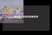 国庆西安旅游线路推荐表