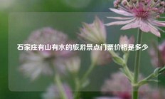 石家庄有山有水的旅游景点门票价格是多少