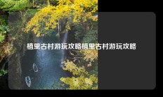 植里古村游玩攻略植里古村游玩攻略