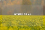 齐王寨游玩攻略大全