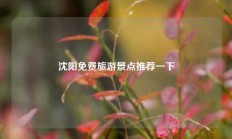 沈阳免费旅游景点推荐一下