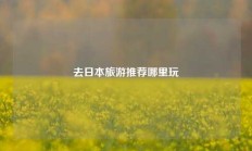 去日本旅游推荐哪里玩