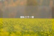 部队三个一致