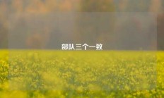 部队三个一致