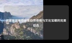 武隆旅游推荐探索自然奇观与文化宝藏的完美结合
