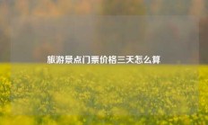 旅游景点门票价格三天怎么算