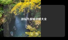 游玩九黎城攻略大全