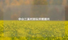 中山三溪村游玩攻略图片