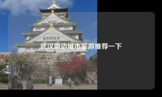 武汉周边城市旅游推荐一下