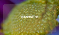 明显陵景区介绍