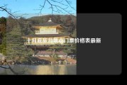 十月底旅游景点门票价格表最新