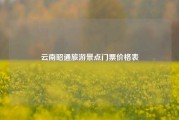 云南昭通旅游景点门票价格表