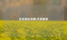北京游玩攻略2天游旅游