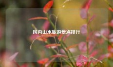 国内山水旅游景点排行