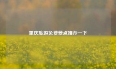 重庆旅游免费景点推荐一下