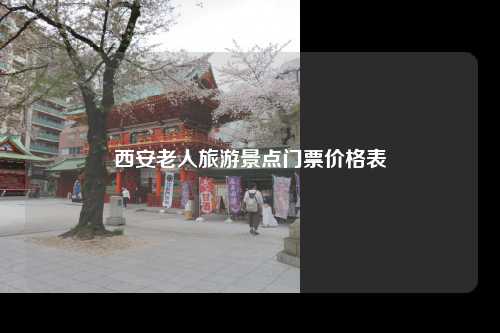 西安老人旅游景点门票价格表